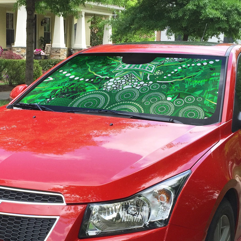 Melbourne Stars Auto Sun Shade Graffiti Urban Aboriginal Dot Abstract Design