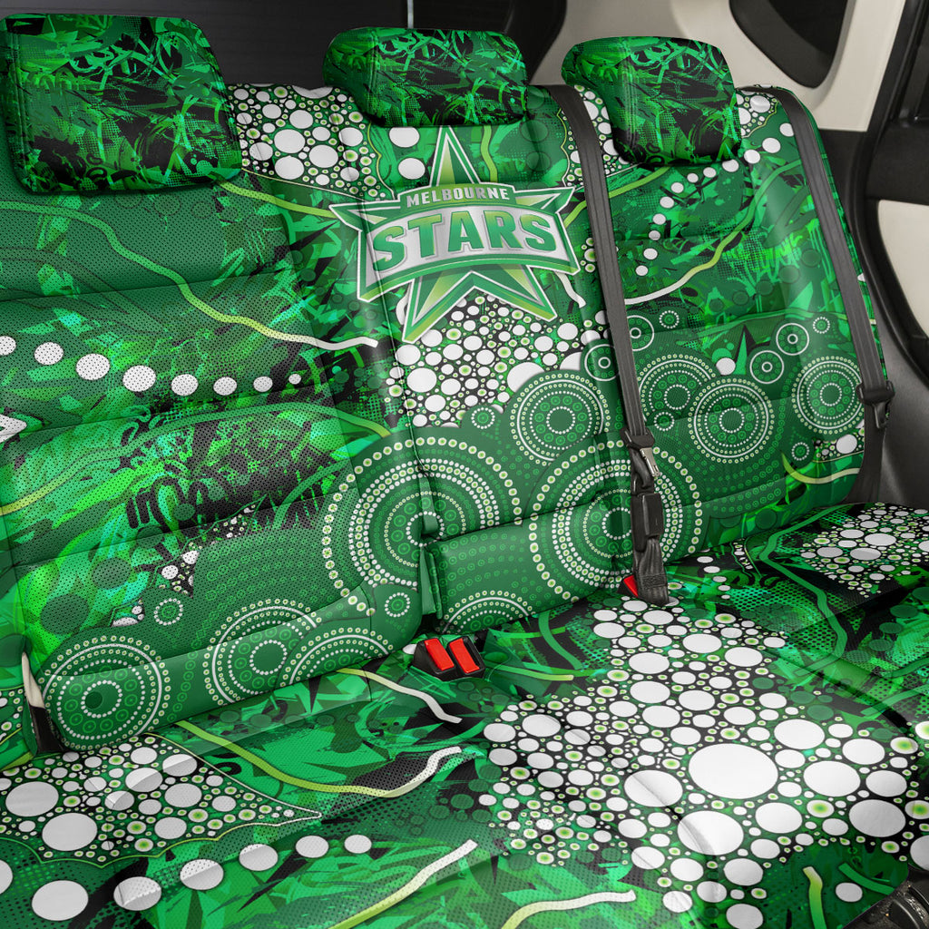 Melbourne Stars Back Car Seat Cover Graffiti Urban Aboriginal Dot Abstract Design