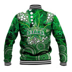 Melbourne Stars Baseball Jacket Graffiti Urban Aboriginal Dot Abstract Design