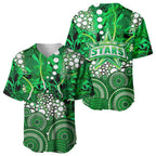 Melbourne Stars Baseball Jersey Graffiti Urban Aboriginal Dot Abstract Design