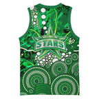 Melbourne Stars Basketball Jersey Graffiti Urban Aboriginal Dot Abstract Design