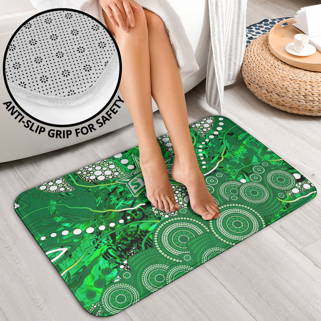 Melbourne Stars Bathroom Set Graffiti Urban Aboriginal Dot Abstract Design