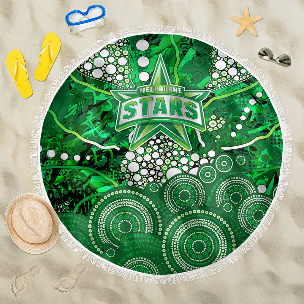 Melbourne Stars Beach Blanket Graffiti Urban Aboriginal Dot Abstract Design