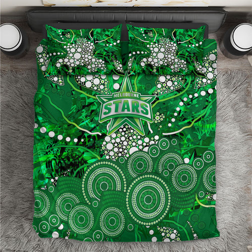 Melbourne Stars Bedding Set Graffiti Urban Aboriginal Dot Abstract Design