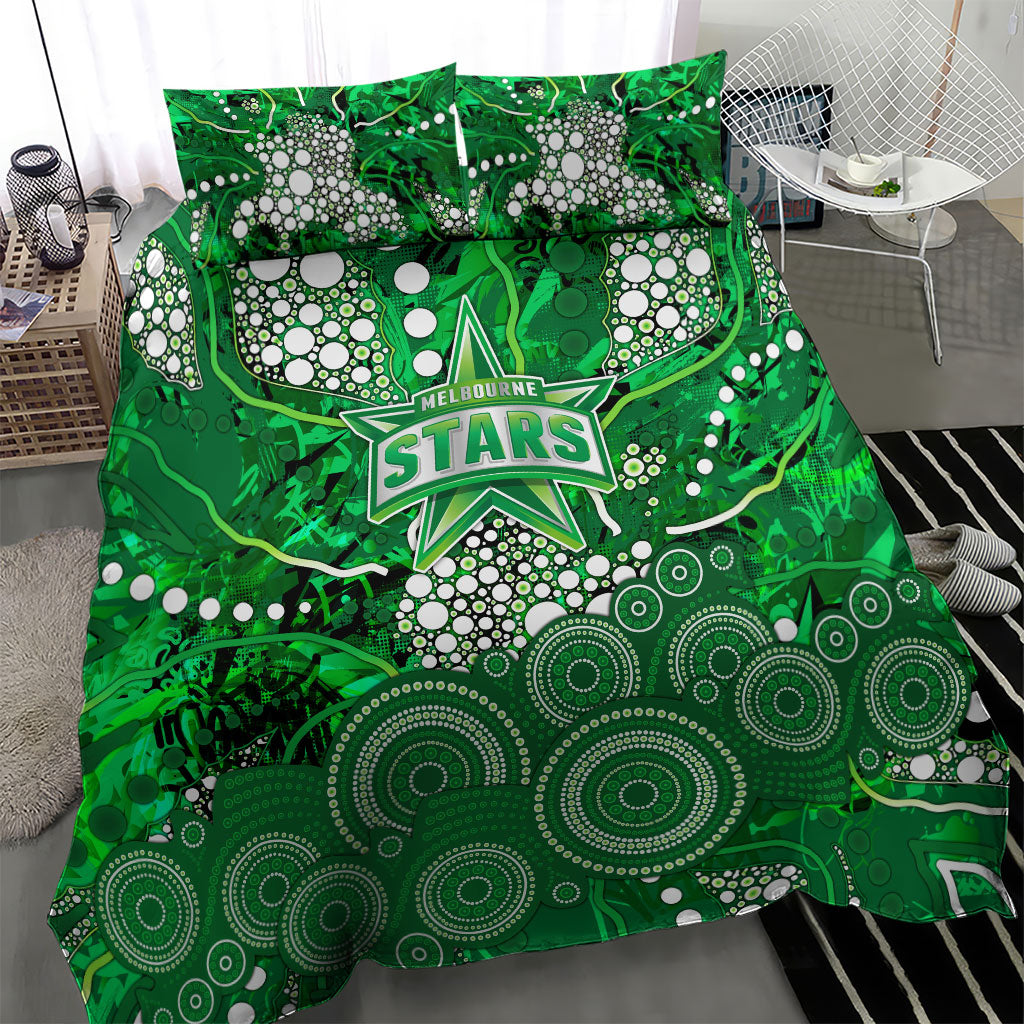 Melbourne Stars Bedding Set Graffiti Urban Aboriginal Dot Abstract Design