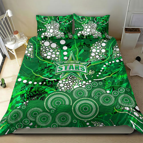 Melbourne Stars Bedding Set Graffiti Urban Aboriginal Dot Abstract Design