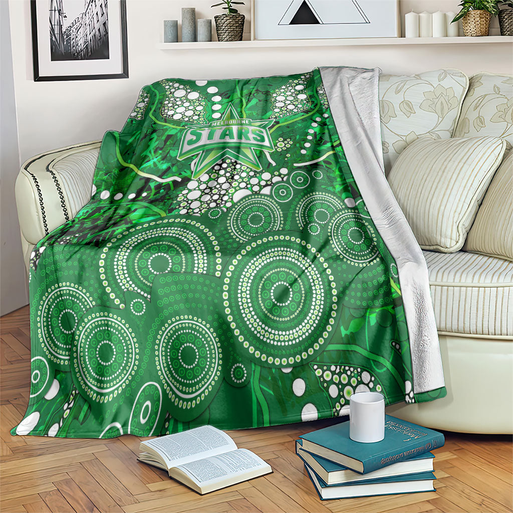 Melbourne Stars Blanket Graffiti Urban Aboriginal Dot Abstract Design
