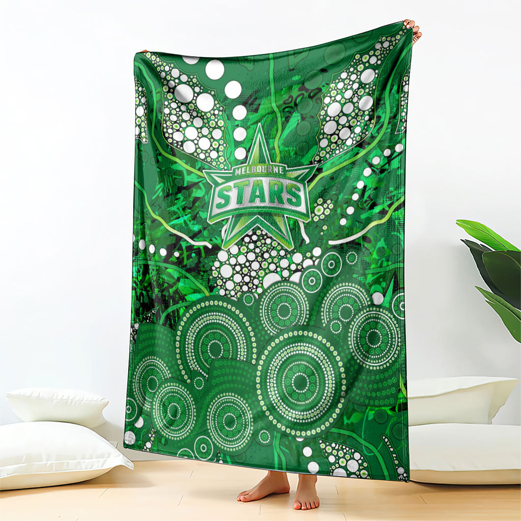 Melbourne Stars Blanket Graffiti Urban Aboriginal Dot Abstract Design
