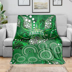Melbourne Stars Blanket Graffiti Urban Aboriginal Dot Abstract Design