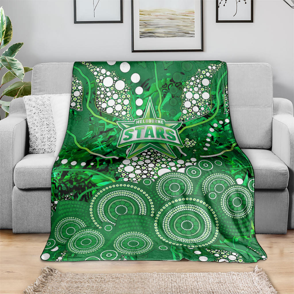 Melbourne Stars Blanket Graffiti Urban Aboriginal Dot Abstract Design