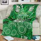 Melbourne Stars Blanket Graffiti Urban Aboriginal Dot Abstract Design