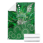 Melbourne Stars Blanket Graffiti Urban Aboriginal Dot Abstract Design