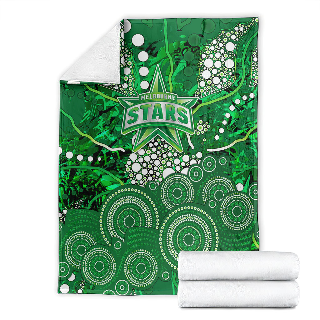 Melbourne Stars Blanket Graffiti Urban Aboriginal Dot Abstract Design