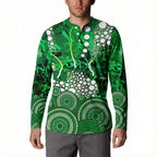 Melbourne Stars Button Sweatshirt Graffiti Urban Aboriginal Dot Abstract Design