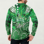 Melbourne Stars Button Sweatshirt Graffiti Urban Aboriginal Dot Abstract Design
