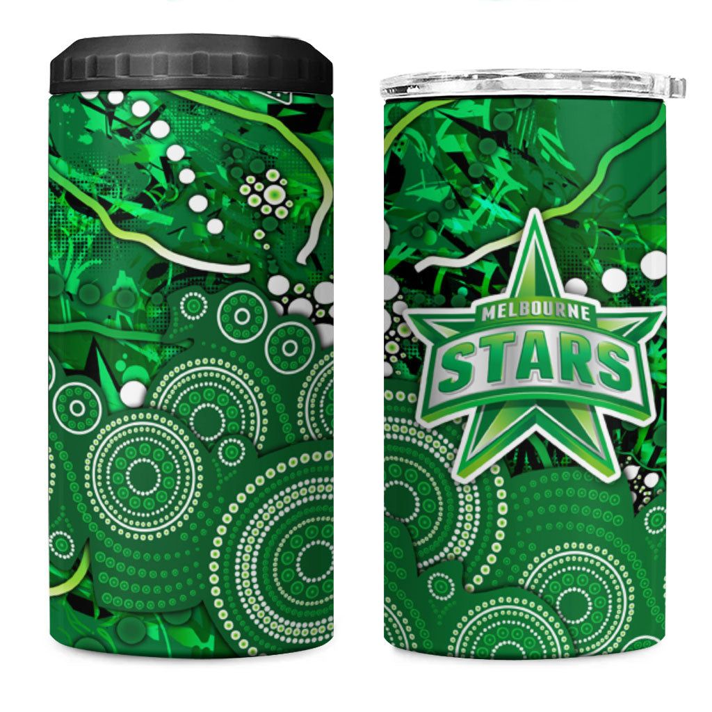 Melbourne Stars 4 in 1 Can Cooler Tumbler Graffiti Urban Aboriginal Dot Abstract Design