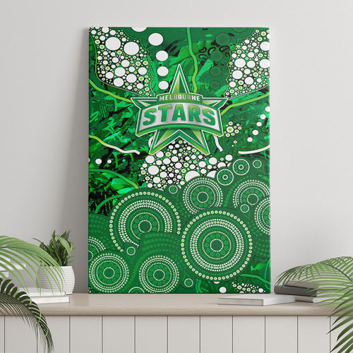 Melbourne Stars Canvas Wall Art Graffiti Urban Aboriginal Dot Abstract Design