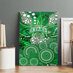 Melbourne Stars Canvas Wall Art Graffiti Urban Aboriginal Dot Abstract Design
