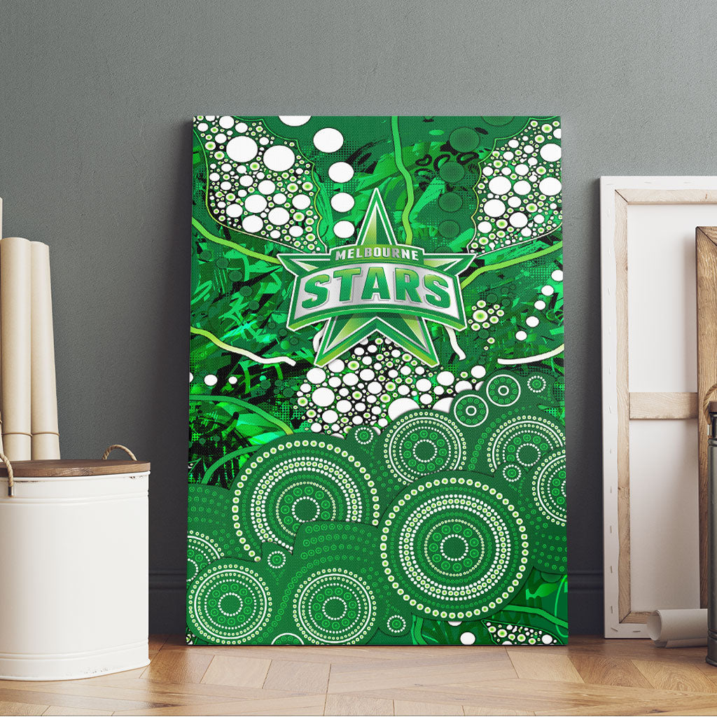 Melbourne Stars Canvas Wall Art Graffiti Urban Aboriginal Dot Abstract Design