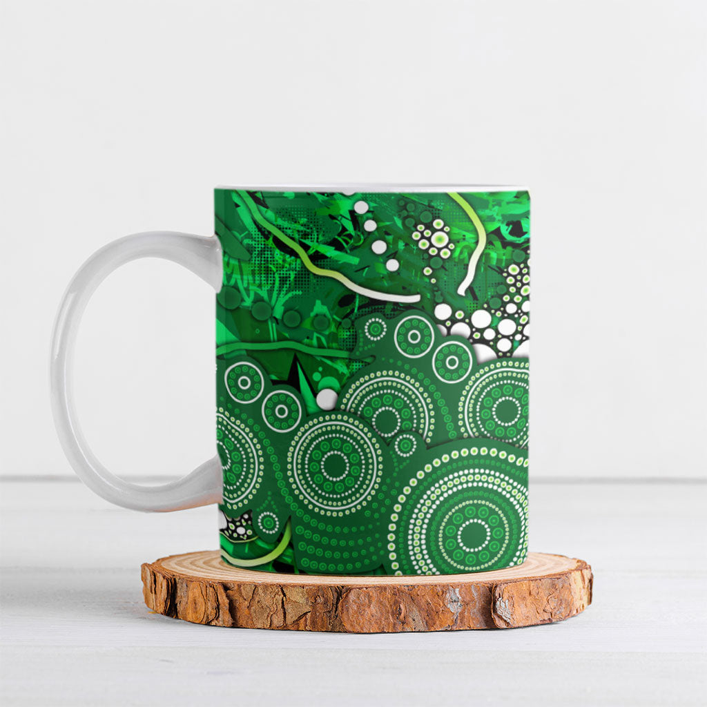 Melbourne Stars Ceramic Mug Graffiti Urban Aboriginal Dot Abstract Design