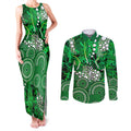 Melbourne Stars Couples Matching Tank Maxi Dress and Long Sleeve Button Shirt Graffiti Urban Aboriginal Dot Abstract Design