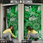Melbourne Stars Door Cover Graffiti Urban Aboriginal Dot Abstract Design