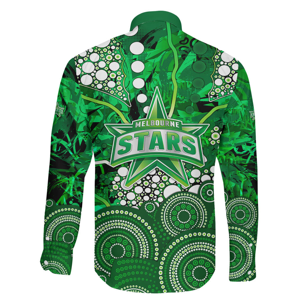 Melbourne Stars Family Matching Long Sleeve Bodycon Dress and Hawaiian Shirt Graffiti Urban Aboriginal Dot Abstract Design