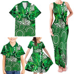 Melbourne Stars Family Matching Tank Maxi Dress and Hawaiian Shirt Graffiti Urban Aboriginal Dot Abstract Design