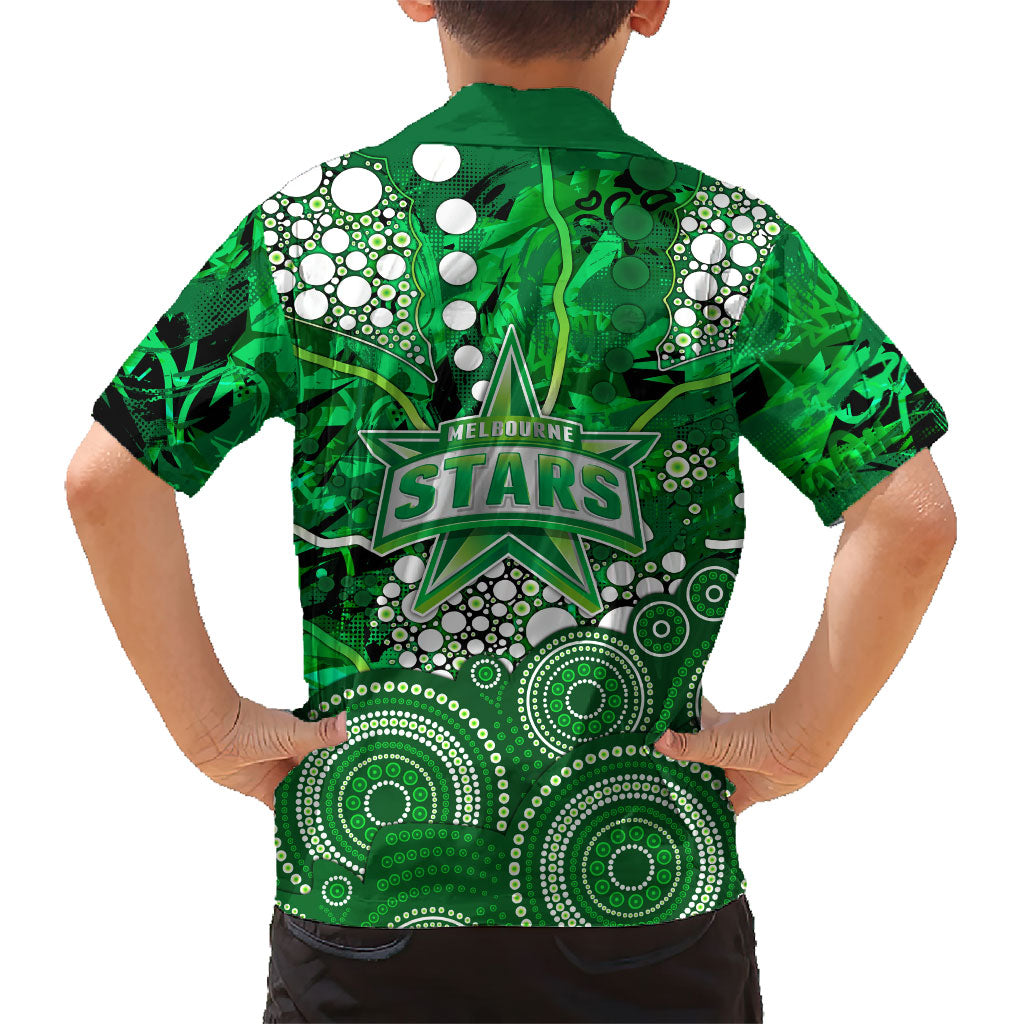 Melbourne Stars Family Matching Tank Maxi Dress and Hawaiian Shirt Graffiti Urban Aboriginal Dot Abstract Design