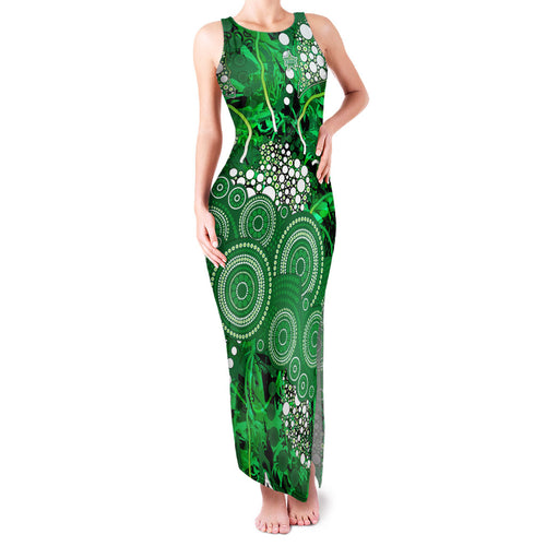 Melbourne Stars Family Matching Tank Maxi Dress and Hawaiian Shirt Graffiti Urban Aboriginal Dot Abstract Design