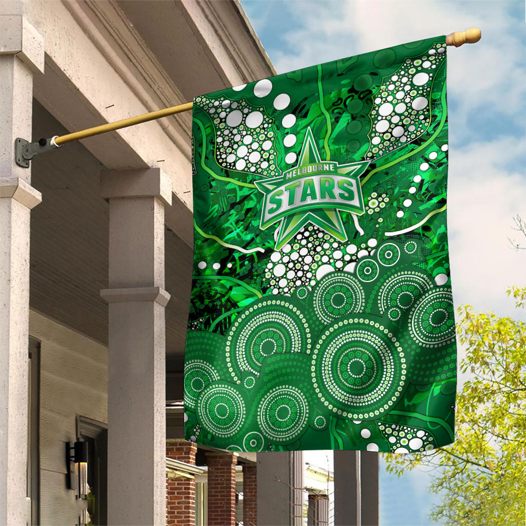 Melbourne Stars Garden Flag Graffiti Urban Aboriginal Dot Abstract Design