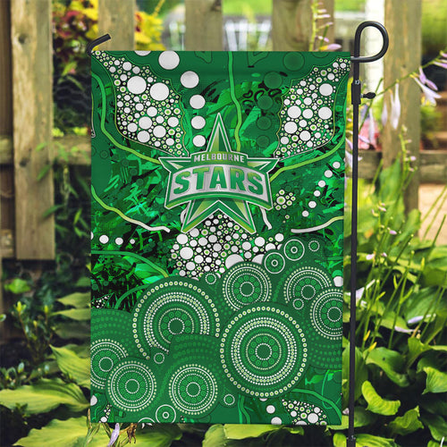 Melbourne Stars Garden Flag Graffiti Urban Aboriginal Dot Abstract Design