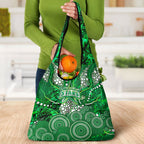 Melbourne Stars Grocery Bag Graffiti Urban Aboriginal Dot Abstract Design