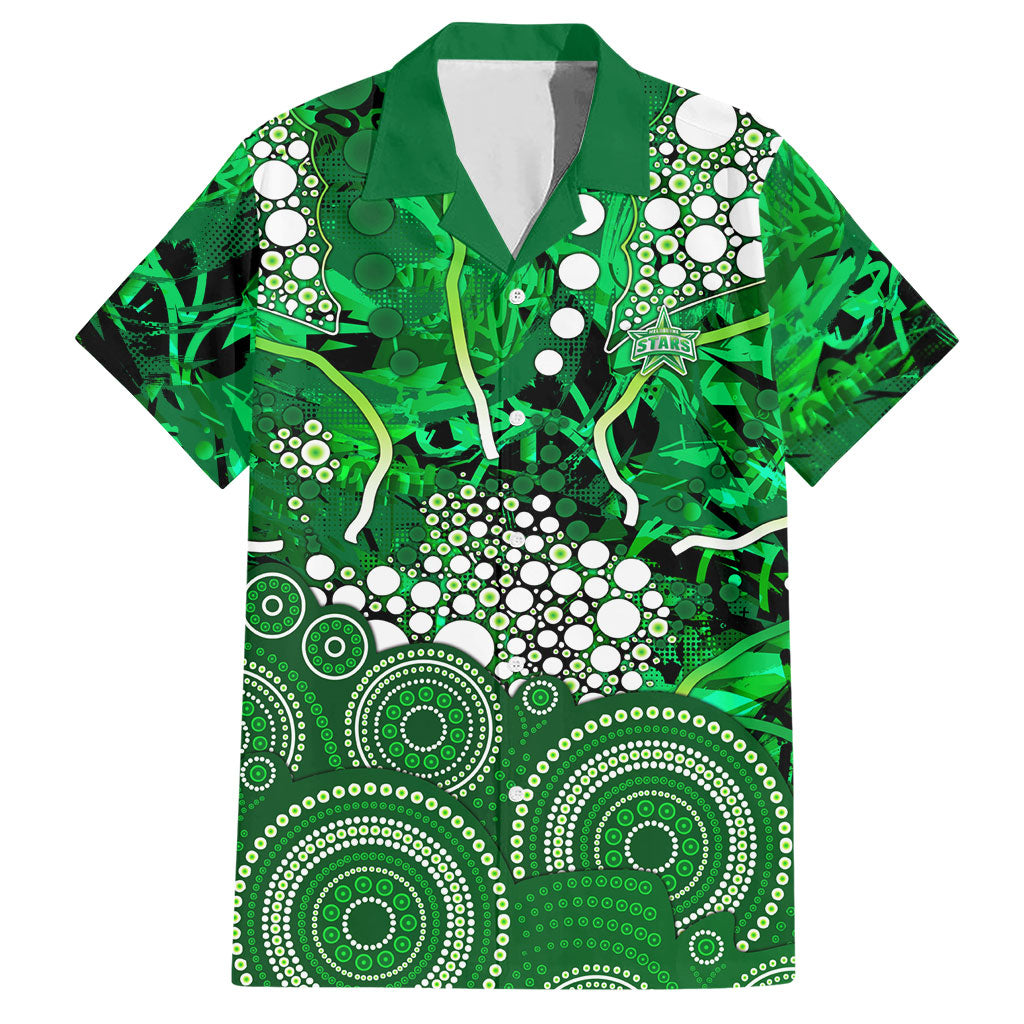 Melbourne Stars Hawaiian Shirt Graffiti Urban Aboriginal Dot Abstract Design