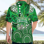 Melbourne Stars Hawaiian Shirt Graffiti Urban Aboriginal Dot Abstract Design