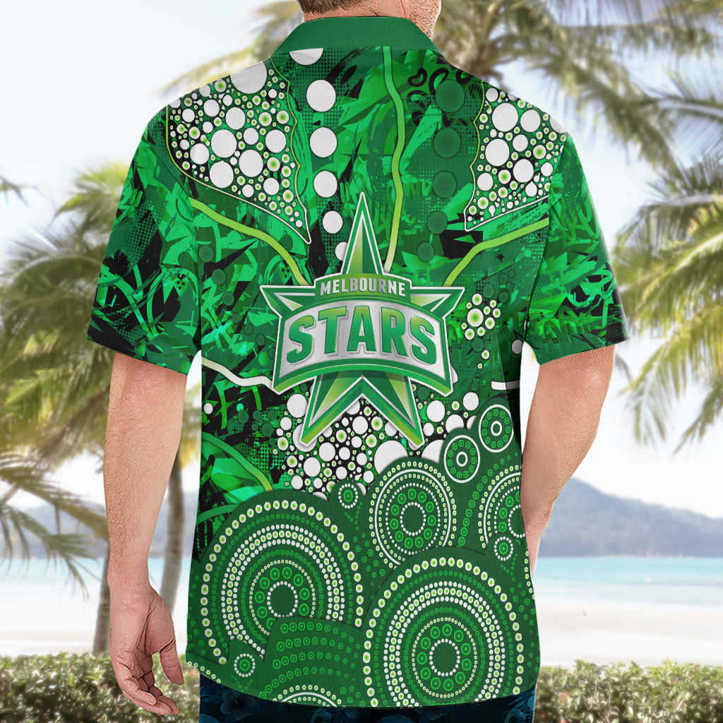 Melbourne Stars Hawaiian Shirt Graffiti Urban Aboriginal Dot Abstract Design