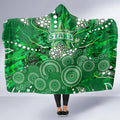Melbourne Stars Hooded Blanket Graffiti Urban Aboriginal Dot Abstract Design