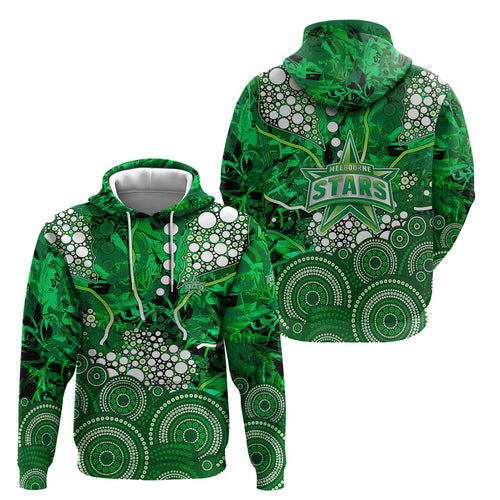 Melbourne Stars Hoodie Graffiti Urban Aboriginal Dot Abstract Design