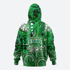 Melbourne Stars Hoodie Graffiti Urban Aboriginal Dot Abstract Design