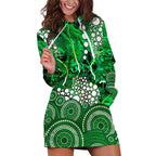 Melbourne Stars Hoodie Dress Graffiti Urban Aboriginal Dot Abstract Design