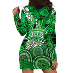 Melbourne Stars Hoodie Dress Graffiti Urban Aboriginal Dot Abstract Design