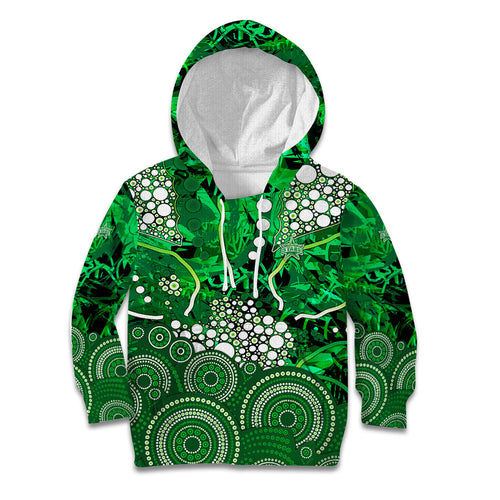 Melbourne Stars Kid Hoodie Graffiti Urban Aboriginal Dot Abstract Design