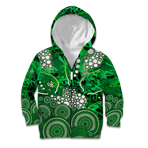 Melbourne Stars Kid Hoodie Graffiti Urban Aboriginal Dot Abstract Design
