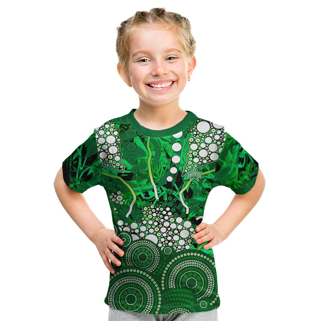 Melbourne Stars Kid T Shirt Graffiti Urban Aboriginal Dot Abstract Design