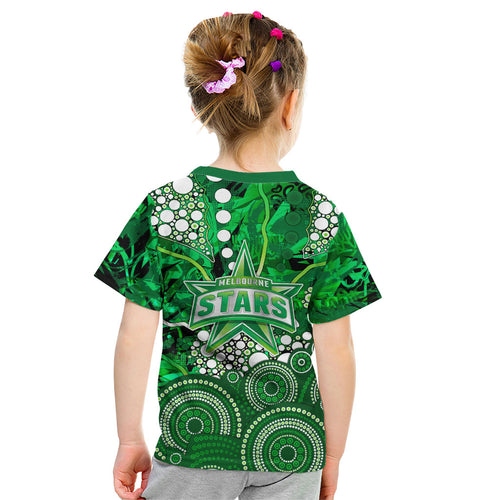 Melbourne Stars Kid T Shirt Graffiti Urban Aboriginal Dot Abstract Design