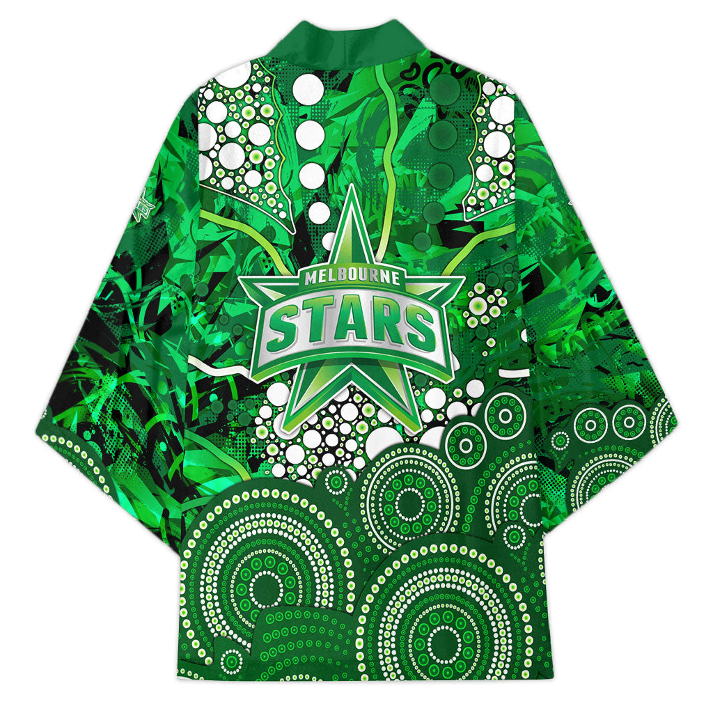 Melbourne Stars Kimono Graffiti Urban Aboriginal Dot Abstract Design