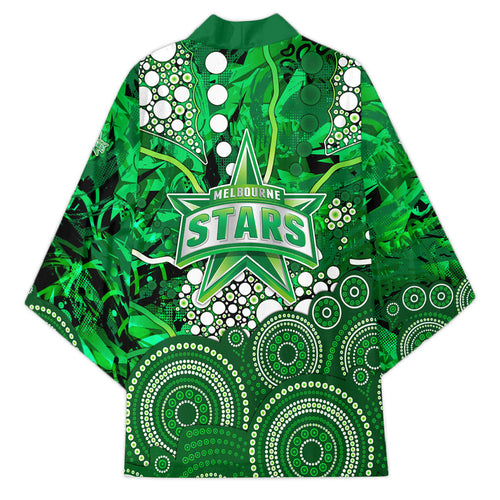 Melbourne Stars Kimono Graffiti Urban Aboriginal Dot Abstract Design