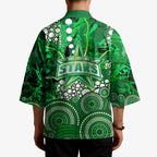 Melbourne Stars Kimono Graffiti Urban Aboriginal Dot Abstract Design