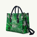 Melbourne Stars Leather Bag Graffiti Urban Aboriginal Dot Abstract Design