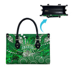 Melbourne Stars Leather Bag Graffiti Urban Aboriginal Dot Abstract Design